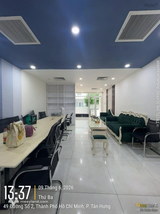 Cho thuê văn phòng 130m2 (tầng trệt + lầu 1) Him Lam Kênh Tẻ giá 30tr/th