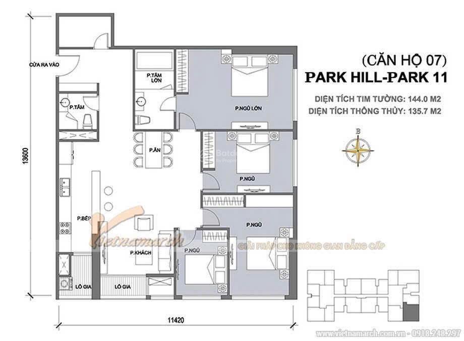 Cắt lỗ gấp căn 4pn + 1 kho toà park 11 giá chỉ 18.5 tỷ đồng 0354 864 ***