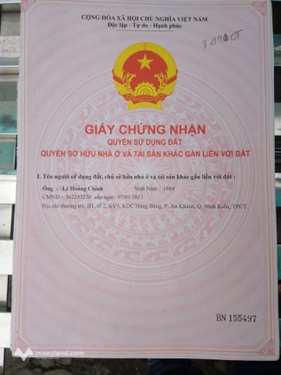 Bán đất quận Bình Thủy, thành phố Cần Thơ, giá 1,3 tỷ