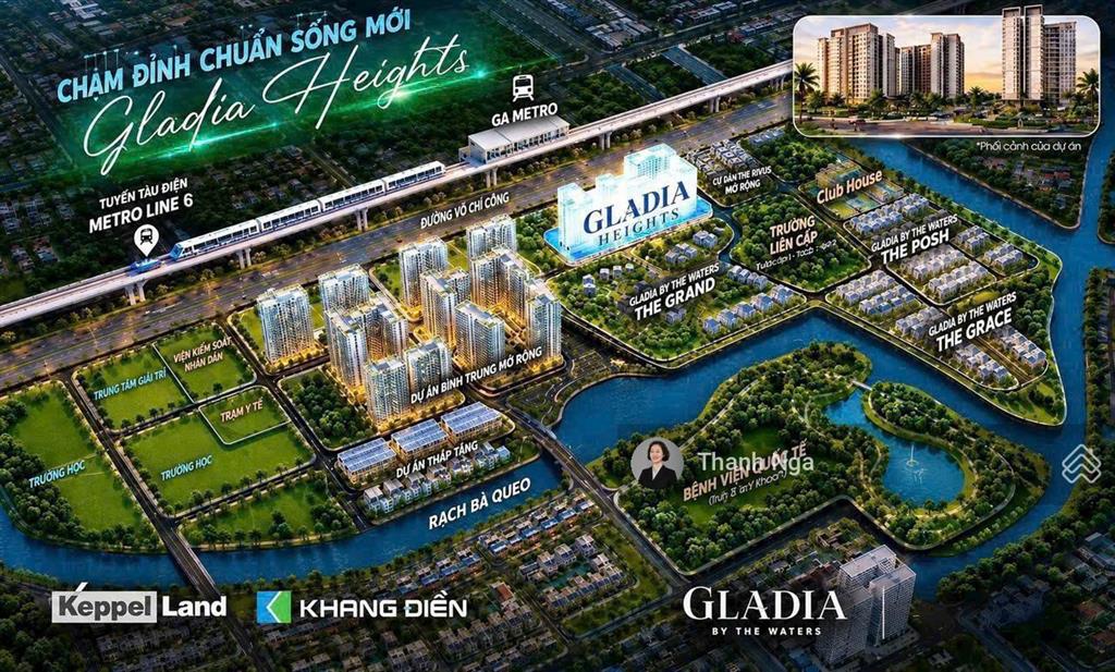 Gladia heights | chỉ 10% vốn tự có đến khi nhận nhà, siêu phẩm keppel & khang điền khu đông tp. hcm