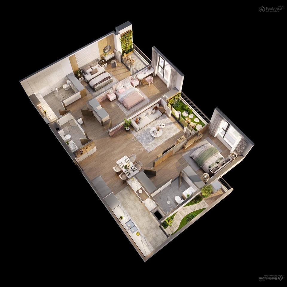 Chính chủ cần bán căn hộ 139m² 3pn3vs view nội khu cc the wisteria 7.9 tỷ bao phí 0941 915 ***