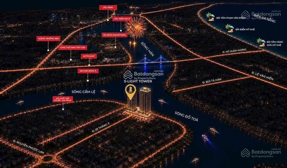 Chỉ từ 1,9 tỷ sở hữu căn hộ vị trí kim cương hiếm có mặt sông hàn view pháo hoa, sổ hồng lâu dài