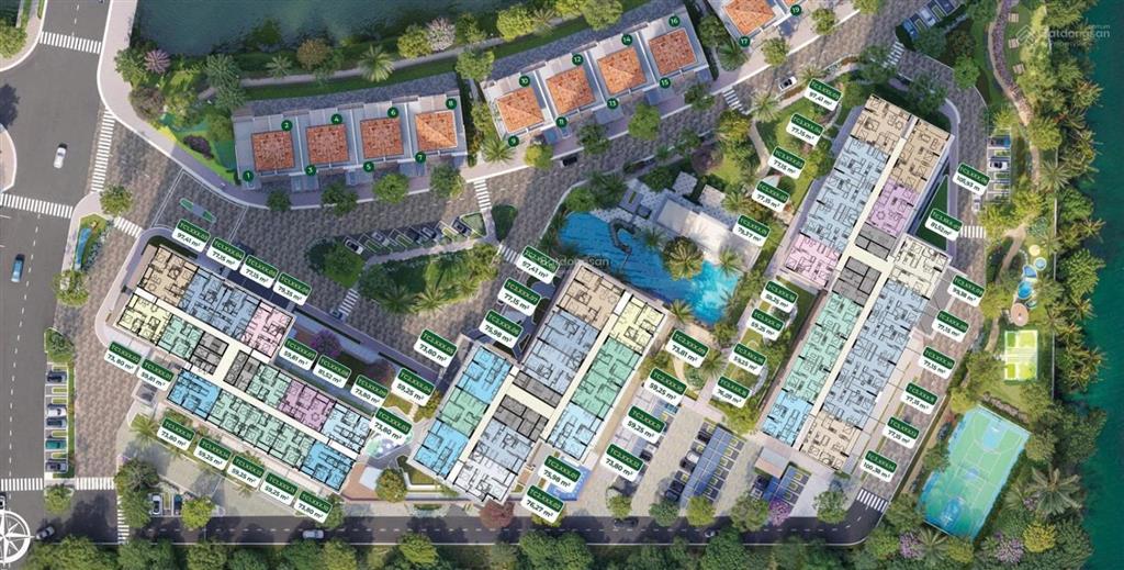 Bán cc trellia cove, nguyễn văn linh, 4,29 tỷ, 60m2, 2pn, 1wc, giá ưu đãi