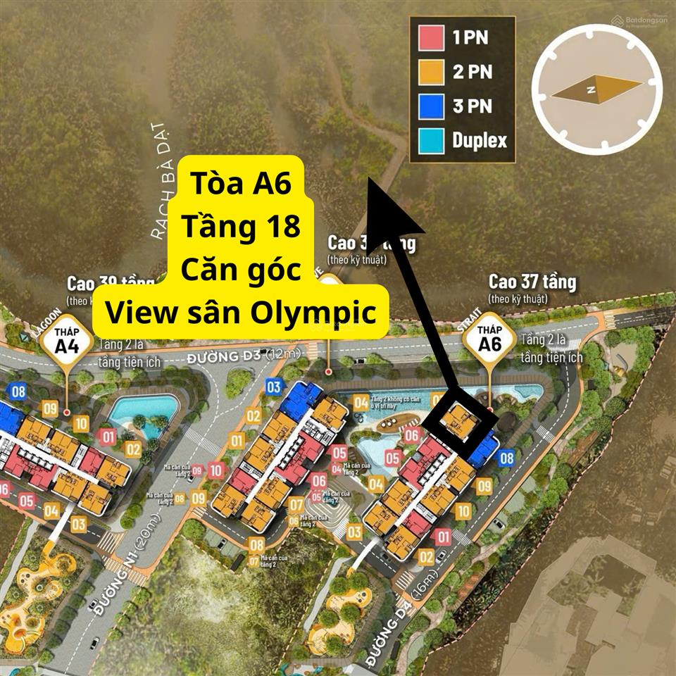 Bán 2pn góc tòa a6 view sân vận động căn số 7 lầu 18 khách em cần xử lý việc cần ra gấp