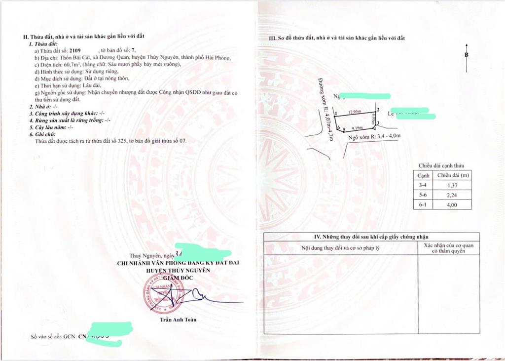 Cực tốt. chủ chào bán giá thấp hơn thị trường 20%. chỉ có 2,5 tỷ cho lô góc ngã tư 2 mặt tiền.