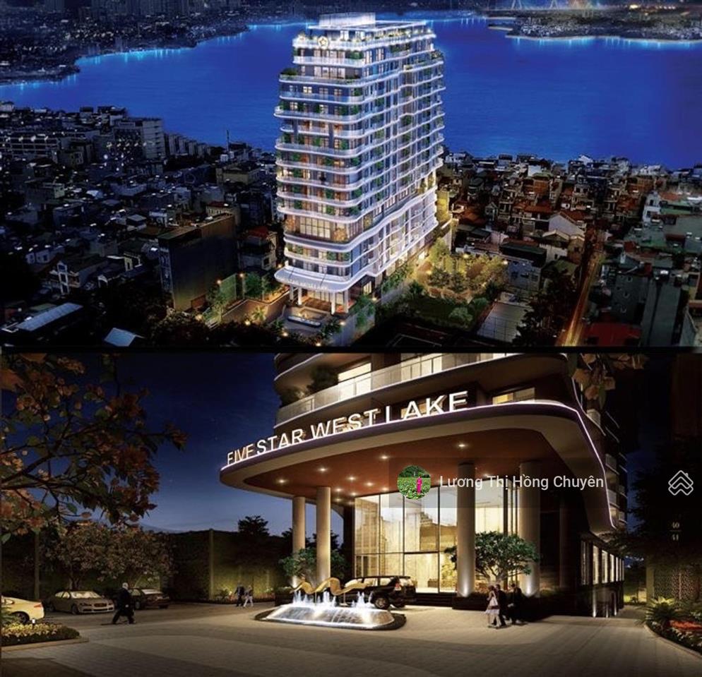 Căn hộ duplex chung cư cao cấp five star west lake thụy khuê tây hồ, 283m 4pn 3vs 47.9tỷ