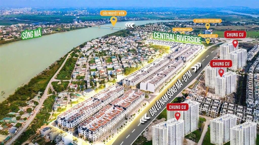 Biệt thự cạnh nam sông mã, hướng đông nam siêu mát sổ đỏ trao tay 0919 959 ***