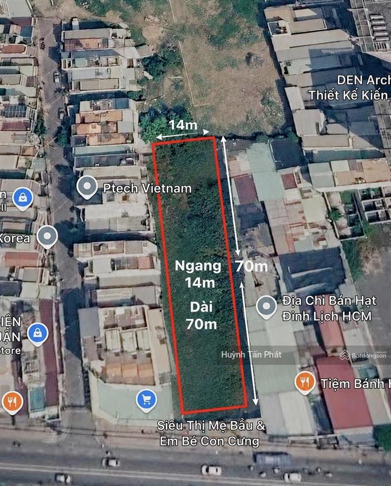 Đất mt nguyễn thị thập, ngang 14m, sát metro bến thành cần giờ, xây chdv, văn phòng, 210tr/m2