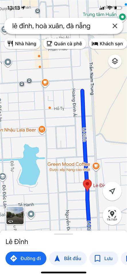 (sát aeon mall hòa xuân) cần bán lô đất mặt tiền đường lê đỉnh, đà nẵng, giá chỉ 4 tỷ 550 tl
