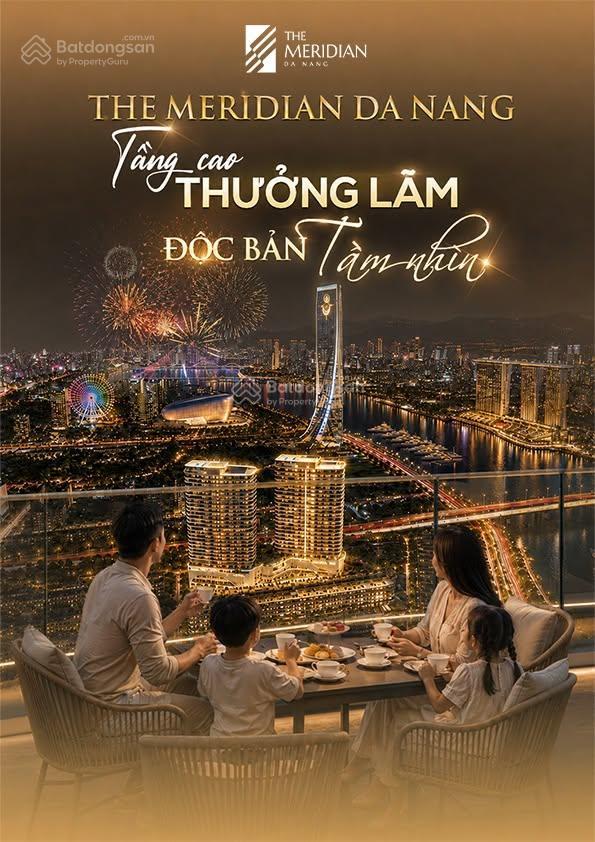Căn hộ cao cấp the meridian chỉ 3,6 tỷ, 42 m² view pháo hoa diff đà nẵng ngay sông hàn