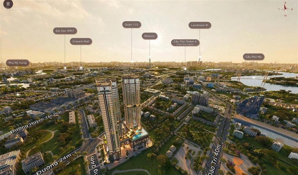Bán căn 1pn+ vlasta premier đào trí q.7 58m², full nội thất dính tường, kính fuleight
