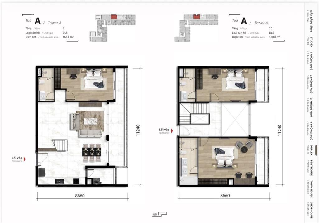 The ten trực tiếp từ chủ đầu tư hai căn duplex cuối cùng