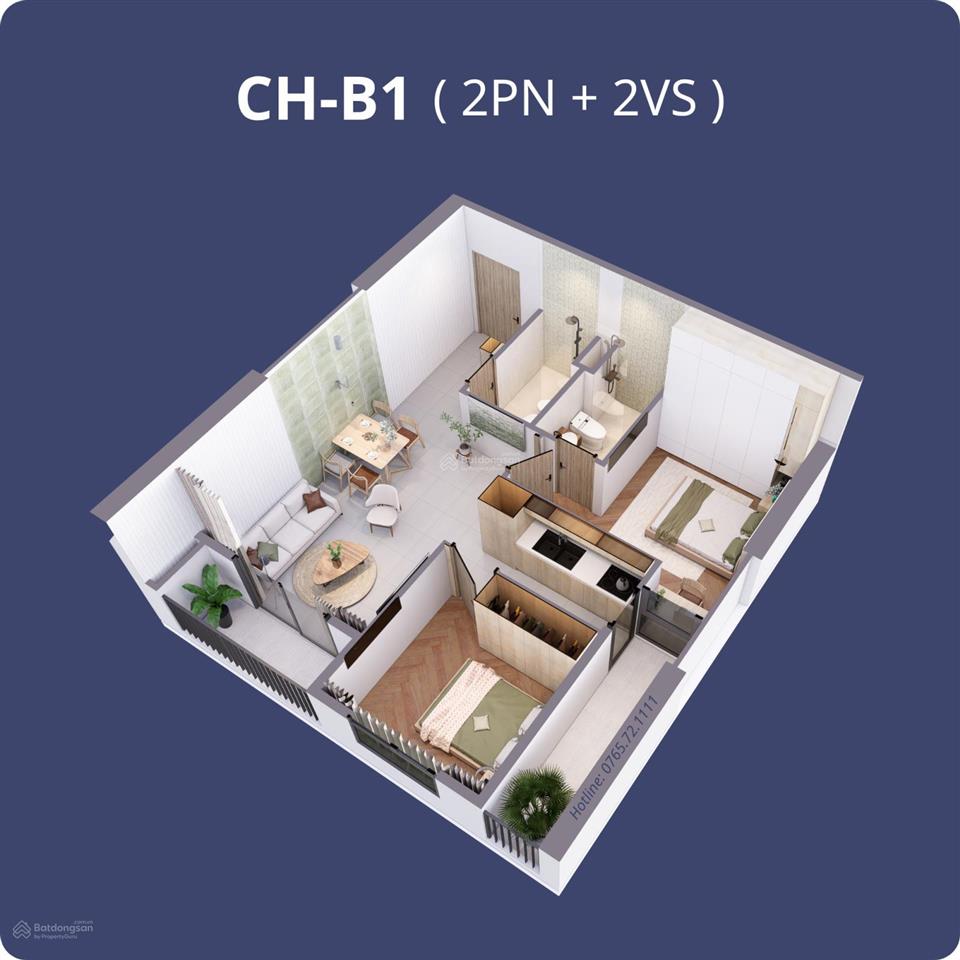 Bán căn hộ 2pn, 2vs chung cư ninh bình giá chỉ 27tr/m2