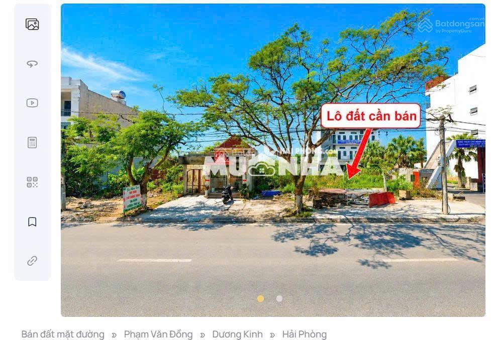 Siêu phẩm đất mặt đường (353) phạm văn đồng, nam đồ sơn, hải phòng