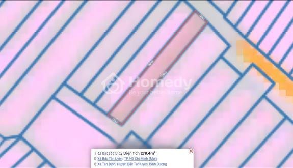 Chính chủ bán đất 278.4m² - Tân Định 16, Bắc Tân Uyên, Bình Dương