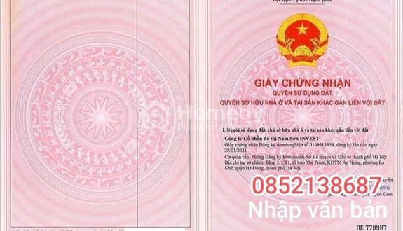 Bán đất nền dự án centreville Lương sơn hòa bình
