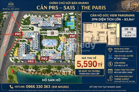 Bán căn đập thông 200m2 giá 25 tỷ hướng mát tại Vinhomes symphony đường Chu Huy Mân Long Biên