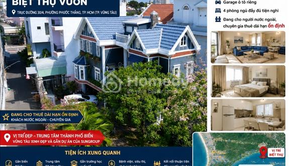 Bán biệt thự vườn đang có dòng tiền cho thuê dài hạn và ổn định