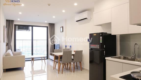 Căn 1PN+1 S2 Smart City tầng trung, view nội khu mát rượi, full nội thất,
