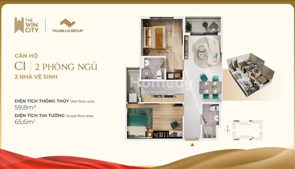Tuyệt Tác Siêu Phẩm Căn Hộ 2Pn+2Nvs, Full Nội Thất, Cách Aeon Mall Bình Tân 15', Giá 2TỶ.