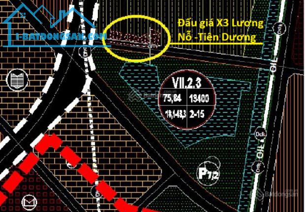 Bán 85m Đất Đấu Giá X3 Lương Nỗ Tiên Dương Đông Anh