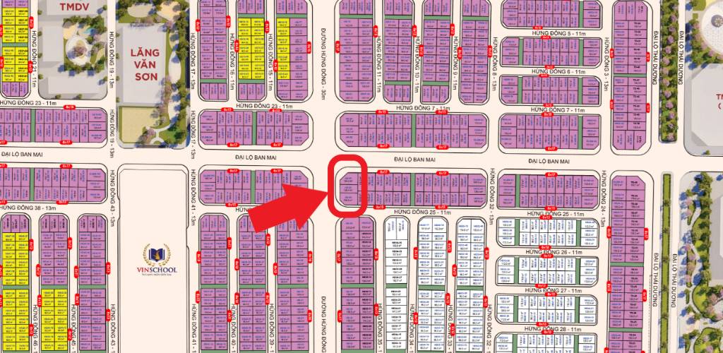 Bán nhà liền kề Vinhomes Wonder City, Hừng Đông, 128m2, giao ngã tư