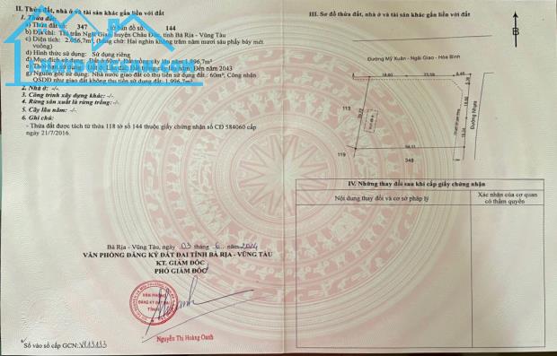 Lô Góc 2 Mặt Tiền Đường Lê Hồng Phong, Thị Trấn Ngãi Giao, Huyện Châu Đức