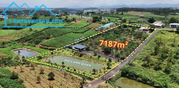 🔥🔥Bán đất mặt tiền Lý Thái Tổ, Dambri Bảo Lộc. 👉7200m2. Gần nút cao tốc