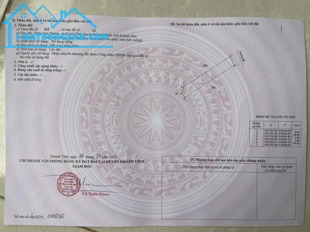 Bán đất Khánh Phú giá rẻ full thổ cư sát bên trục đường Yangbay