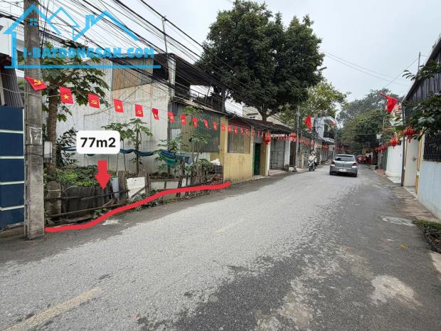 ĐẤT MẶT ĐƯỜNG KINH DOANH – THANH CAO, CAO VIÊN BÌNH MINH, THANH OAI 77M2 GIÁ 123TRỆU/M2