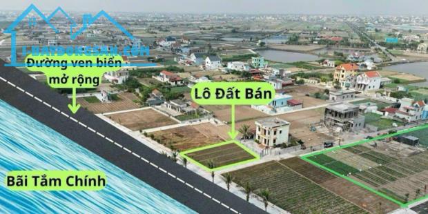 Ngộp Bank nên cần bán gấp lô đất, diện tích 91 mét, sát biển, sát khu kinh tế chỉ 1.4 tỷ 0