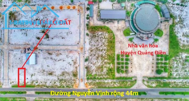 BÁN ĐẤT 150M2 MẶT TIỀN NGUYỄN VỊNH, KQH DÂN CƯ PHÍA BẮC NHÀ VĂN HÓA QUẢNG ĐIỀN_CHỈ 2,15 TỶ