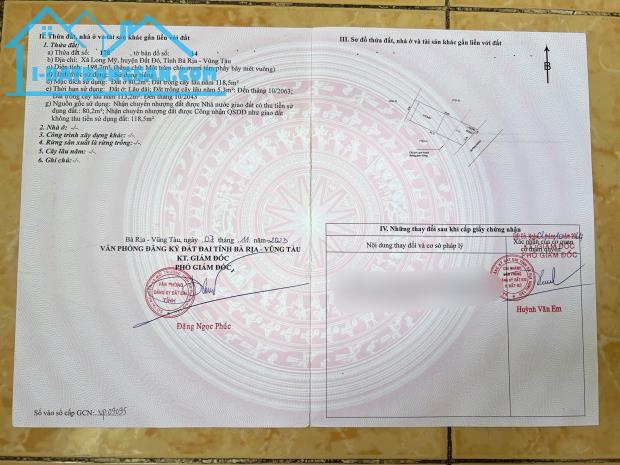 🔥 LÔ ĐẤT ĐẸP – NGANG LỚN 8,5M – GẦN ĐT44B – CHỈ 5KM RA BIỂN 🔥GIÁ 1TY6