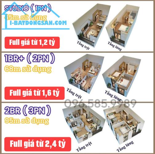 GIẢM SÂU 230 TRIỆU – CÒN 1 TỶ 3 NHẬN NHÀ NGAY: CĂN HỘ DUPLEX 4,85M TRUNG TÂM SUN URBAN