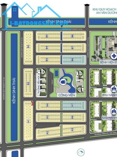 BÁN ĐẤT XÂY DỰNG TỰ DO 105M2 KHU A - KHU ĐÔ THỊ MỚI PHÚ MỸ THƯỢNG, TP HUẾ, CHỈ 2,65 TỶ
