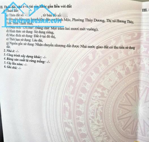 Bán Đất KQH Vĩnh Mộc Gần Đường Bùi Xuân Phái, Thanh Thuỷ Huế⚡️