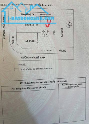 Bán đất KĐT Vạn Phúc, ph Thanh Bình, TP HD, 69m2, mt 4m, chỉ 2.8x tỷ, gần Hoàng Quốc Việt
