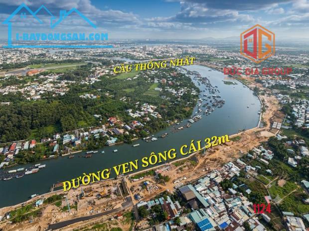 Lô góc 2 mặt tiền ven sông cái 32m P. Thống Nhất cũ- đón đầu tiềm năng- Giá 7 tỷ xxx