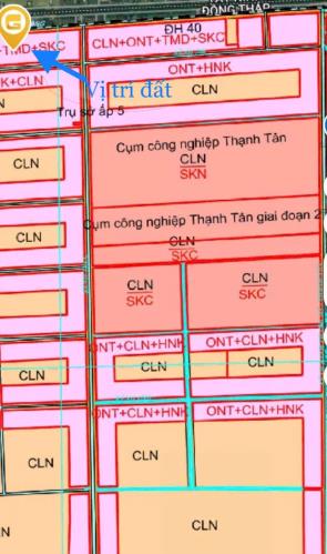 1,5hecta mặt tiền huyện lộ 40,xã Tân Phước 2, tỉnh Đồng Tháp