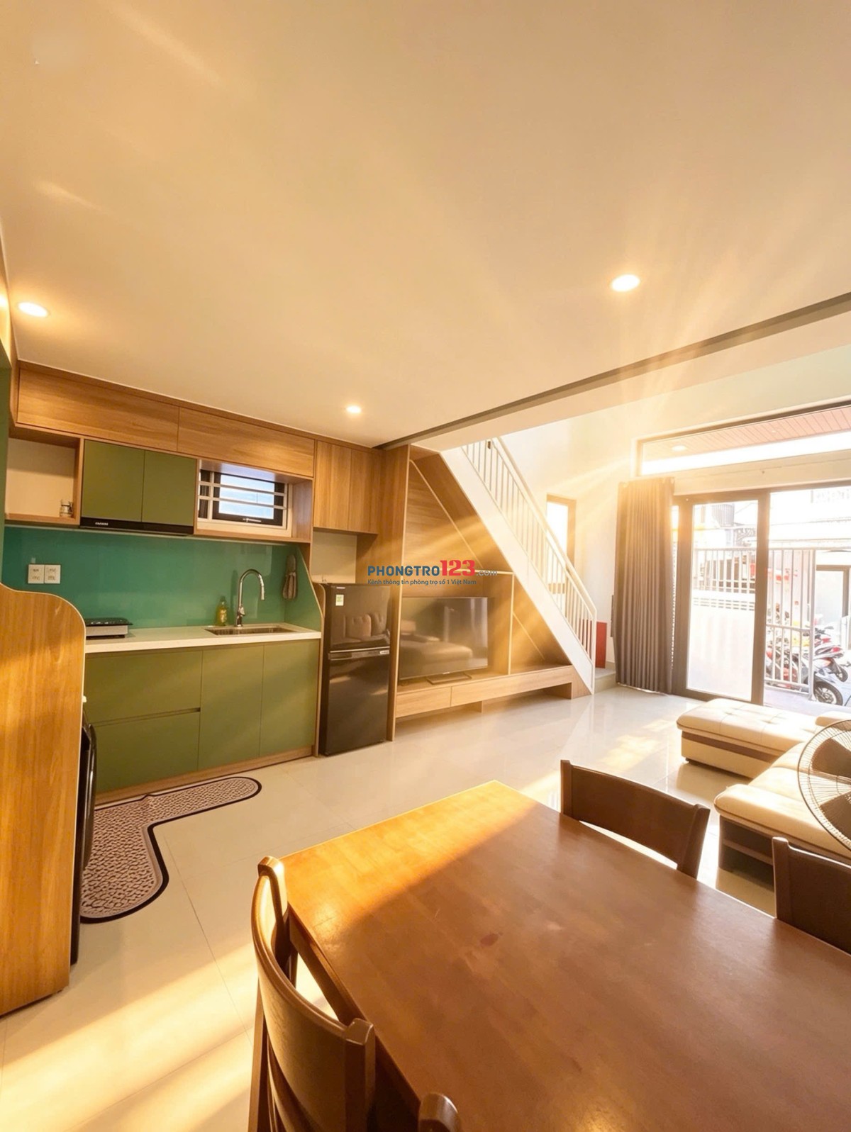 CHO THUÊ NHÀ AN THƯỢNG, GẦN HOÀNG KẾ VIÊM- Thiết kế: nhà 2 tầng 2pn, 2wc, full nội thất, vào ở ngay