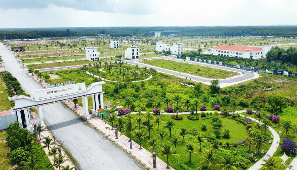 BÁN ĐẤT MẶT TIỀN ĐƯỜNG 741 NGAY KCN VSIP 2, GIÁ 998 TRIỆU/NỀN, DÂN ĐÔNG, KINH DOANH TỐT